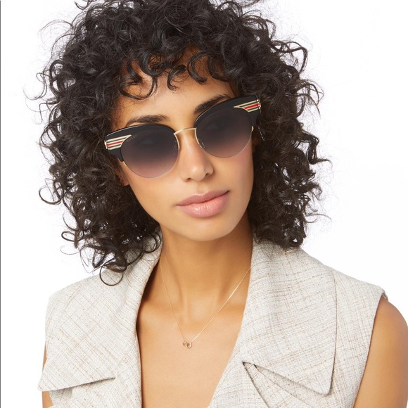 Authentic GUCCI
Gucci Brown Shaded Cat Eye Ladies Sunglasses GG0283S - Picture 14 of 14